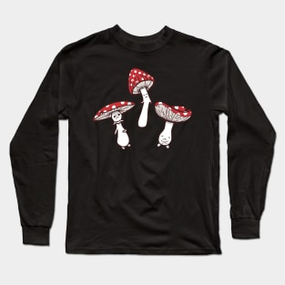 Spotted Mushrooms Long Sleeve T-Shirt